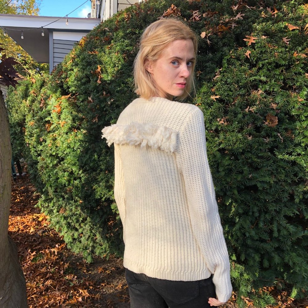 Delfina Balda Fringe Sweater